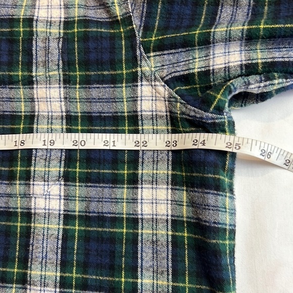L.L. Bean traditional fit flannel plaid button down shirt SZ L-Tall - Picture 8 of 10